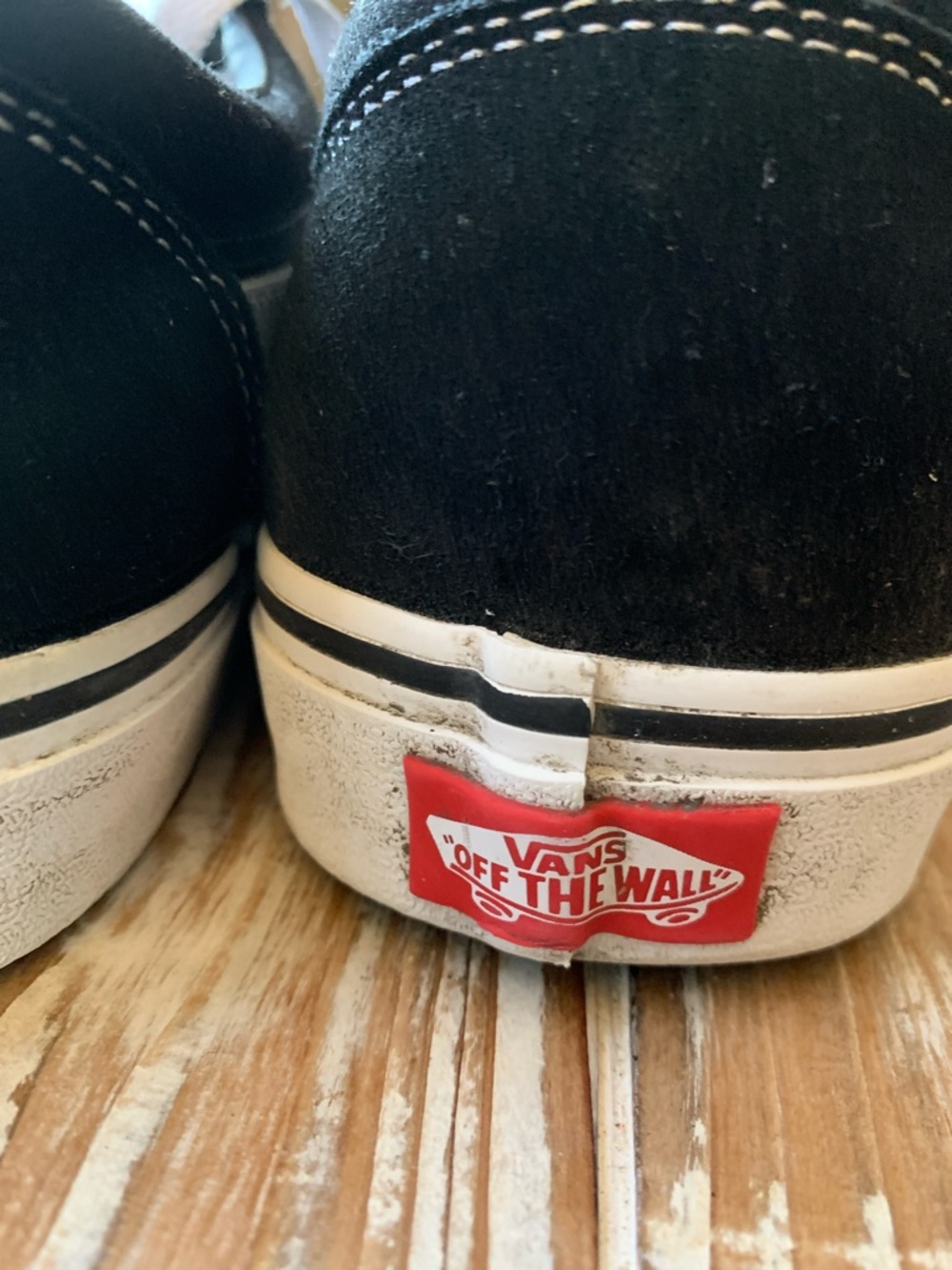 Vans Ward Lo Men’s 11.5 Black White Suede Canvas Skate Shoes Classic Low Top - Picture 6 of 10
